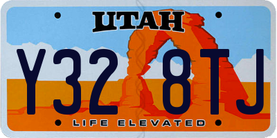 UT license plate Y328TJ