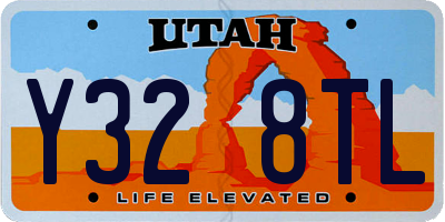 UT license plate Y328TL