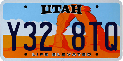 UT license plate Y328TQ