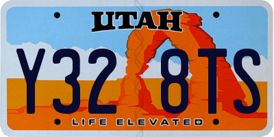 UT license plate Y328TS