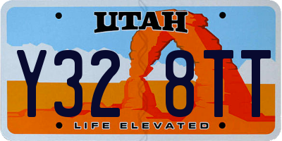 UT license plate Y328TT