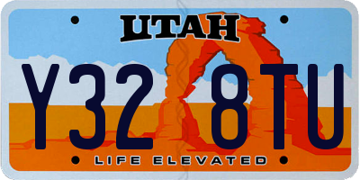 UT license plate Y328TU