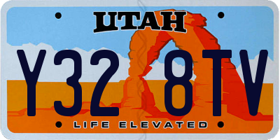 UT license plate Y328TV