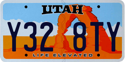 UT license plate Y328TY
