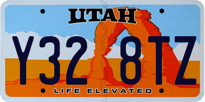 UT license plate Y328TZ