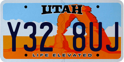 UT license plate Y328UJ