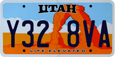 UT license plate Y328VA