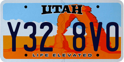 UT license plate Y328VO