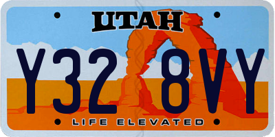 UT license plate Y328VY