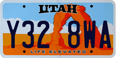 UT license plate Y328WA