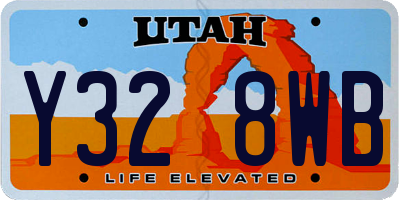 UT license plate Y328WB