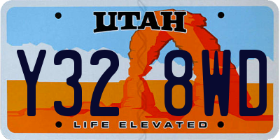 UT license plate Y328WD