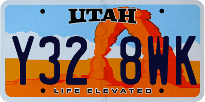 UT license plate Y328WK