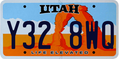 UT license plate Y328WQ