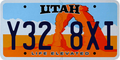 UT license plate Y328XI
