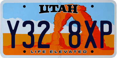 UT license plate Y328XP
