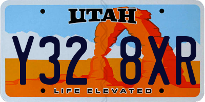 UT license plate Y328XR