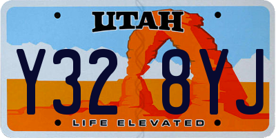 UT license plate Y328YJ