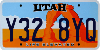 UT license plate Y328YQ