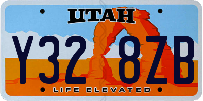 UT license plate Y328ZB