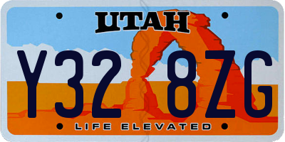 UT license plate Y328ZG