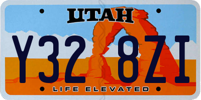 UT license plate Y328ZI