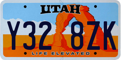 UT license plate Y328ZK
