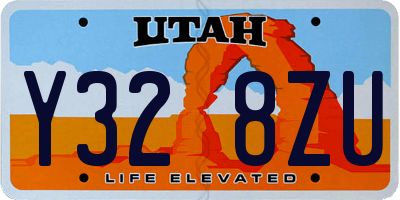 UT license plate Y328ZU