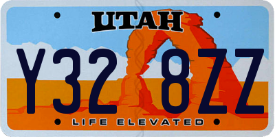 UT license plate Y328ZZ