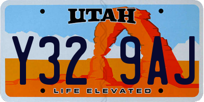 UT license plate Y329AJ