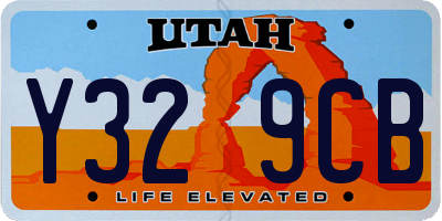 UT license plate Y329CB