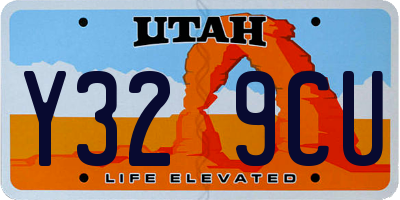UT license plate Y329CU