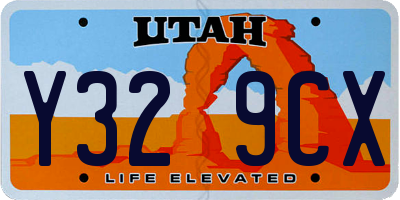 UT license plate Y329CX