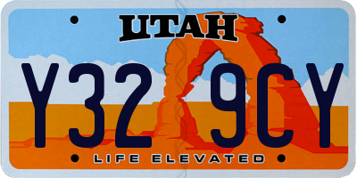 UT license plate Y329CY