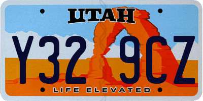 UT license plate Y329CZ