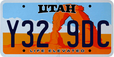 UT license plate Y329DC