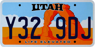 UT license plate Y329DJ