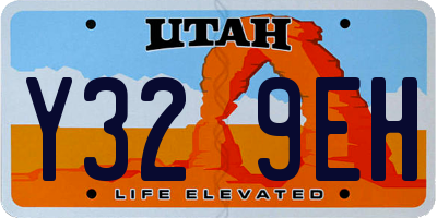 UT license plate Y329EH