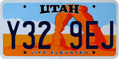 UT license plate Y329EJ