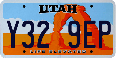 UT license plate Y329EP