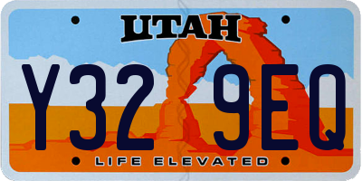 UT license plate Y329EQ