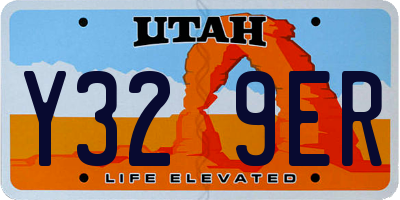 UT license plate Y329ER