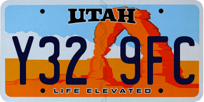UT license plate Y329FC
