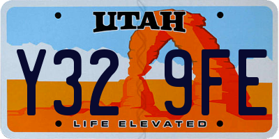UT license plate Y329FE
