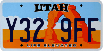 UT license plate Y329FF