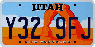 UT license plate Y329FJ