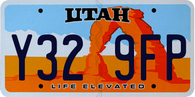 UT license plate Y329FP