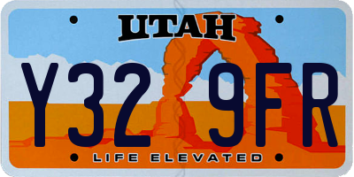 UT license plate Y329FR