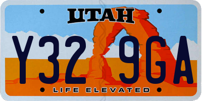 UT license plate Y329GA