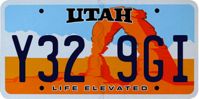 UT license plate Y329GI